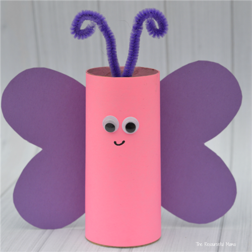 Toilet Paper Roll Butterfly  Craft 